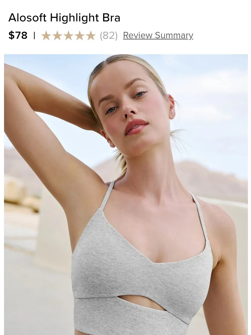 Alo Soft Highlight Bra - Picture 1 of 5